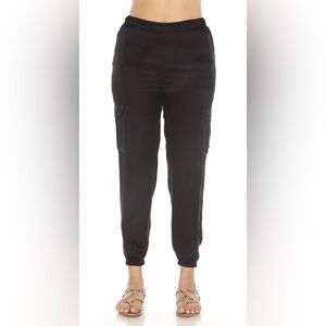 NWT JOHNNY WAS Black Khay Viscose Jogger Pants -‎ medium